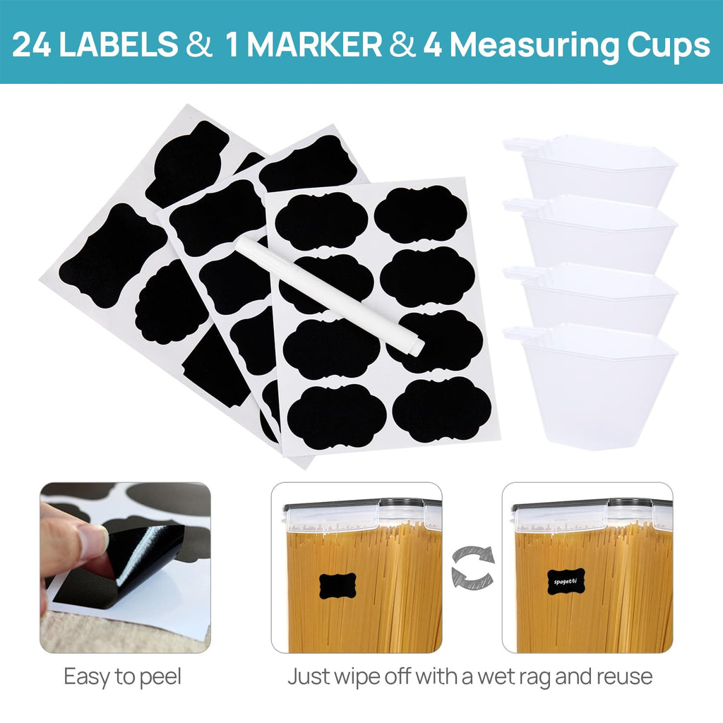 10 PCS Flour and Sugar Storage Container Sets for Advanced Baker