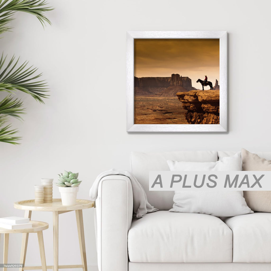 16x16 Picture Frame White Light Weight Wall Mount