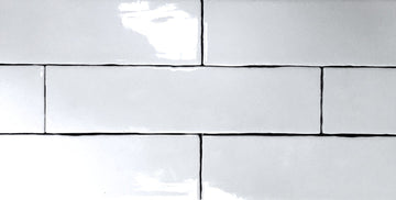 3x12 Glossy Finish White Subway Ceramic Tile Wall Backsplash - 1 Sqft (4 Pieces)