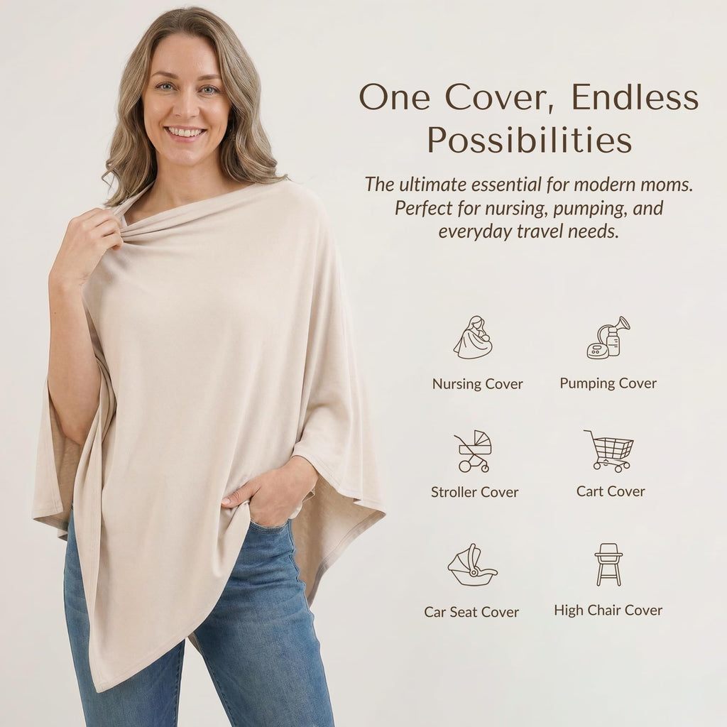 Rayon Made from Bamboo Nursing Cover for Breastfeeding
