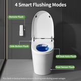 Smart Toilet with Built-In Bidet, Heated Seat & Child Mode, Multiple Flushing Modes