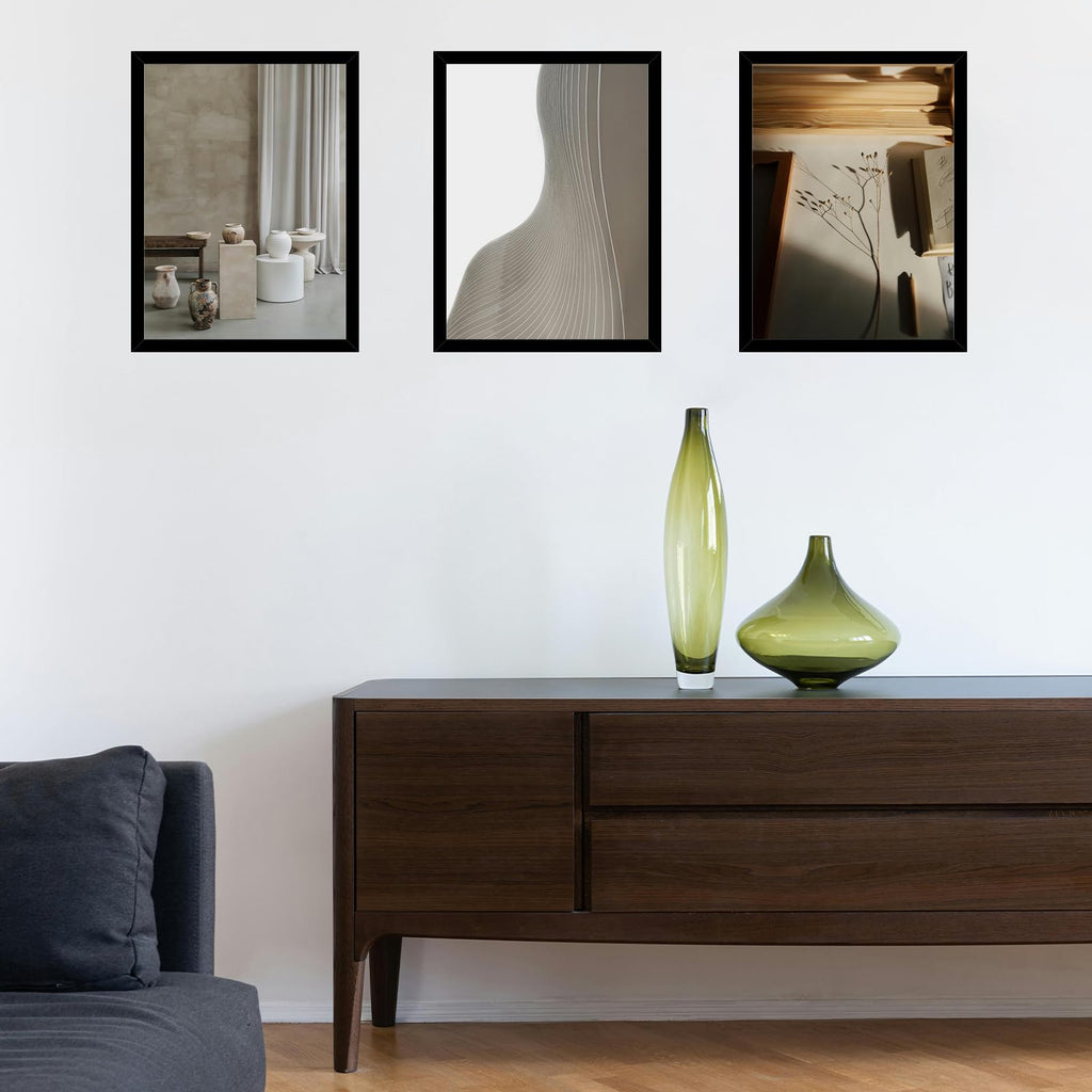 Wood 15x21.25 Puzzle Frame Black for Wall Hanging, 15 x 21.25 Picture Frame Poster Photo Frame for Wall Horizontally