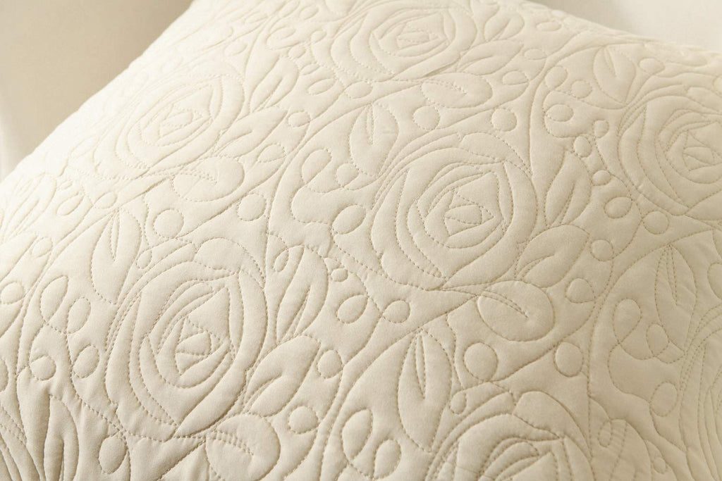 2 Pack Throw Pillow Covers Euro Sham Covers (26"X26", Beige)