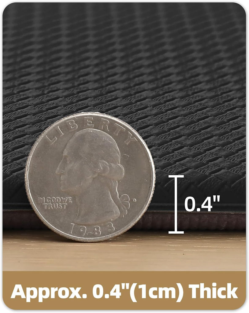 Kitchen Mat for Floor 17x79 Anti Fatigue Easy Clean, Black | Water&Oil Proof, Anti Slip, For Comfort Standing