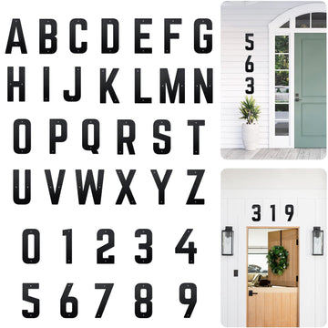 6" 3 PCS Custom Floating House Numbers, Aluminum Metal House Address Number