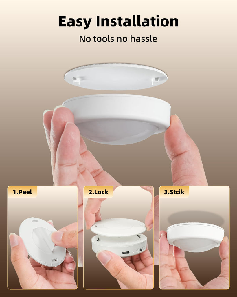LED Puck Lights, Rechargeable Under Cabinet Lights