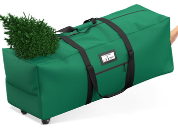 Large Christmas Tree Storage Bag with Wheels for 7.5Ft, Green