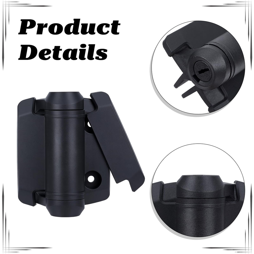 3Pcs Heavy Duty Self Closing Gate Hinges Adjustable Fence Hinges Kit 3.72x2.91x2.24Inch Sturdy Polymer and Stainless