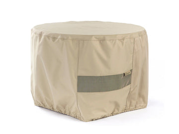 Elite Round Fire Pit Cover, Polyester, 54 Dia x 25H, Khaki