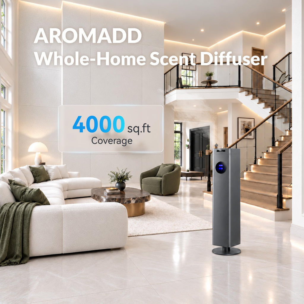 1500mL Scent Air Machine, 4000 sq. ft Waterless Diffuser