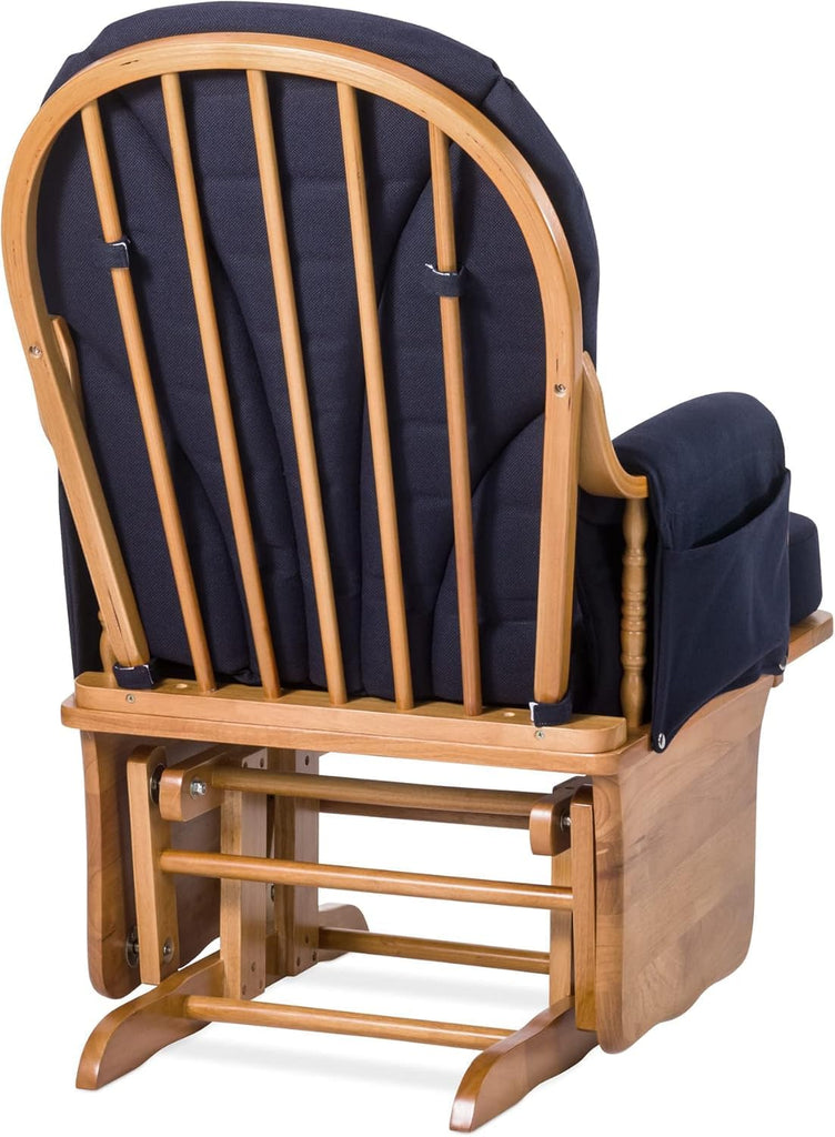 Wood Base Glider Rocker - Baby Feeding and Rocking Chair , Daycare Environment - Nursery Rocking Chairs with