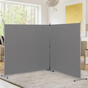 Indoor Room Divider, Portable Office Divider, Room Divider Wall Screen 2 Large Panel, Folding Partition Privacy