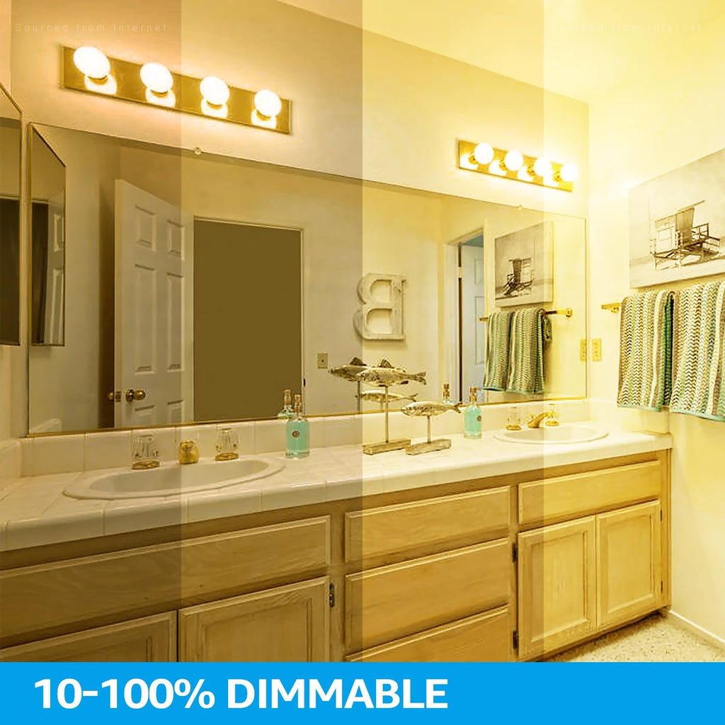 G25 LED Light Bulbs, 5W 450LM, Dimmable, 2700K
