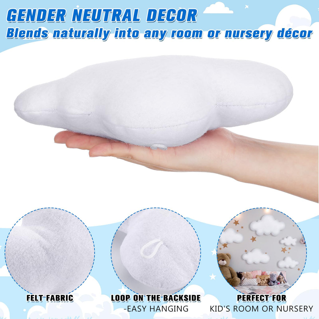 5 Pack 3D Cloud Decor Artificial Fake Cloud Props Wall Decor
