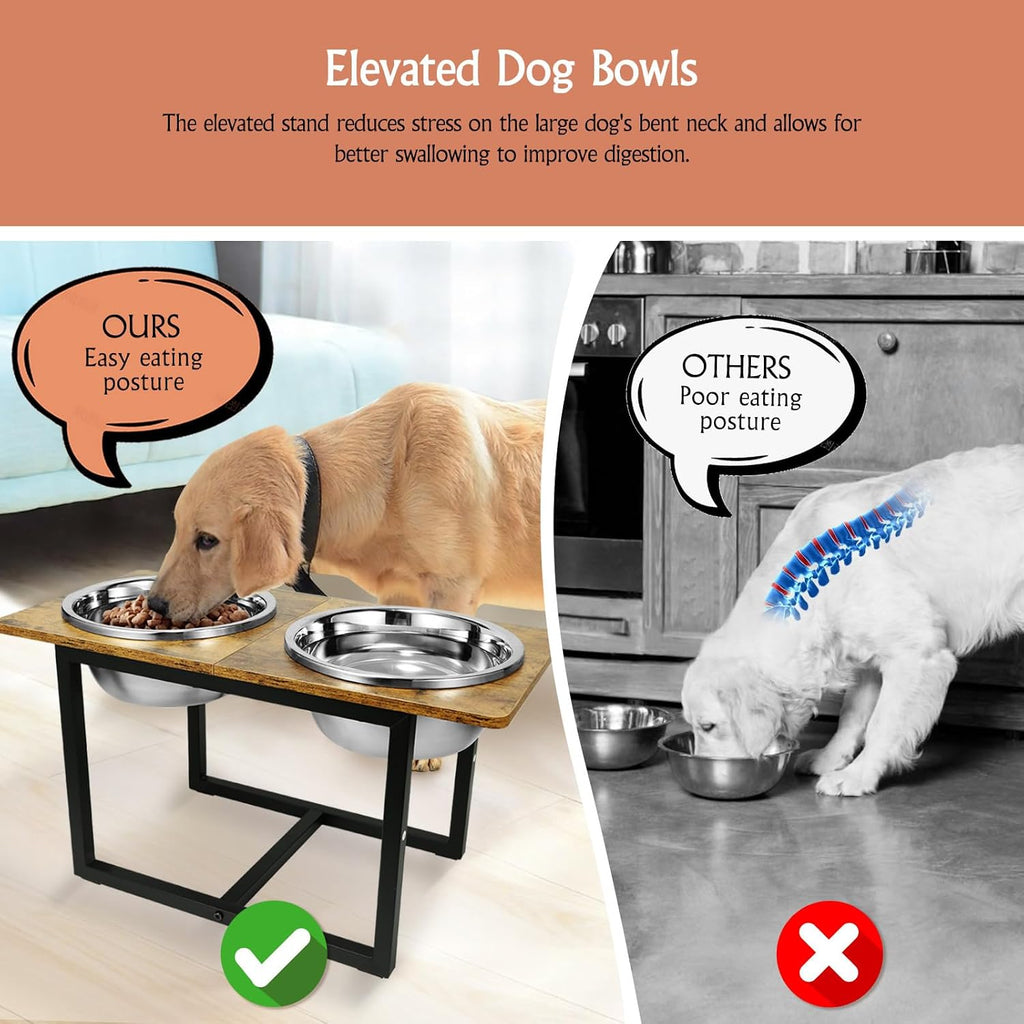 Elevated Dog Bowls, Raised Dog Bowls Stand for Large Dogs