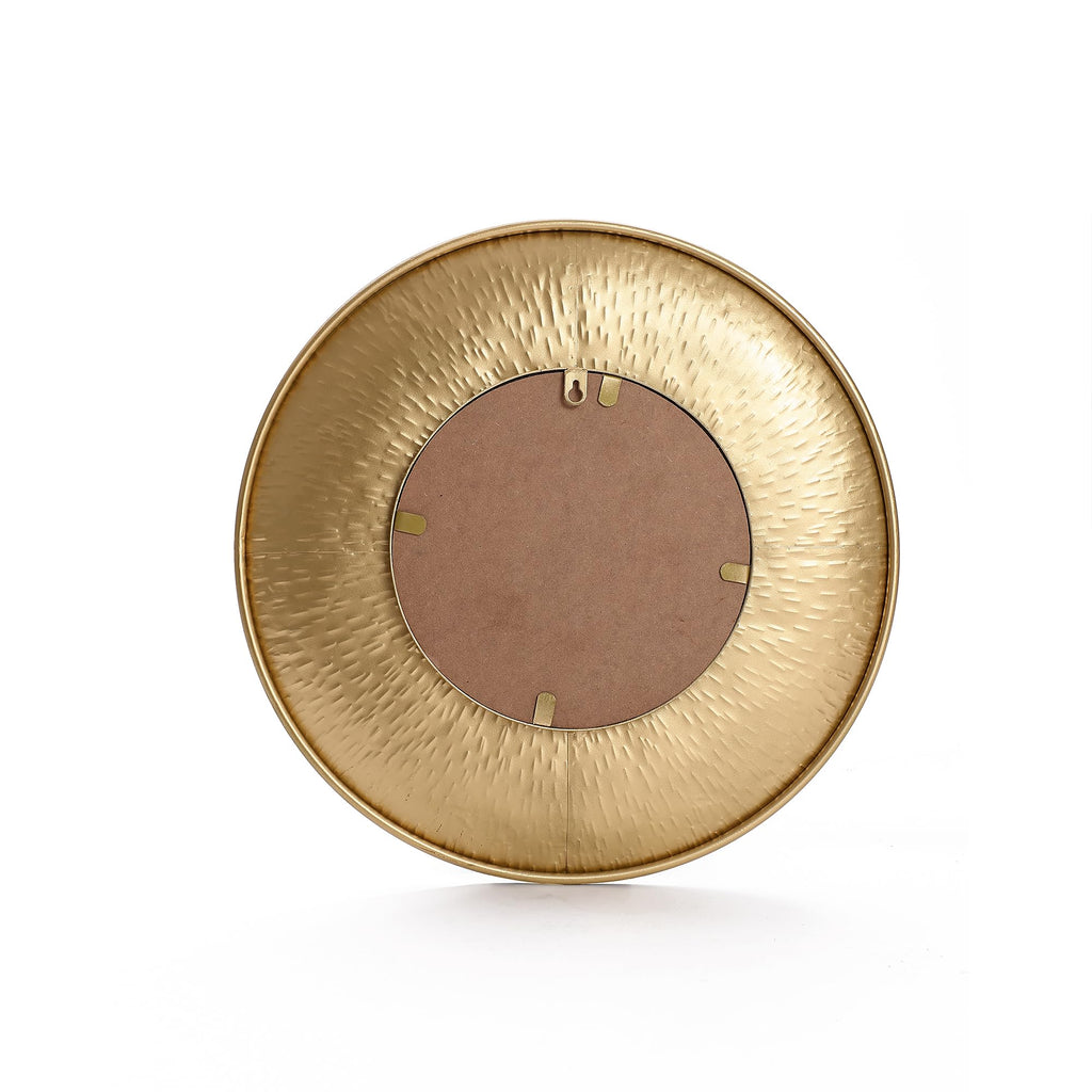 Set of 3 Sunburst Gold Mirrors for Wall Decor