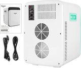 15L Mini Fridge for Bedroom - Car, Office Desk & College Dorm Room - 12V Portable Cooler & Warmer for Food, Drinks