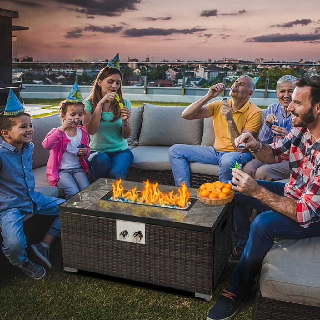 32'' Fire Pit Table with Natural Gas | Casa Home Living