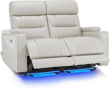 MCombo 55.1'' Power Loveseat Recliner for Adults, Home Theater Seating with Power Headrest, FSC Certified