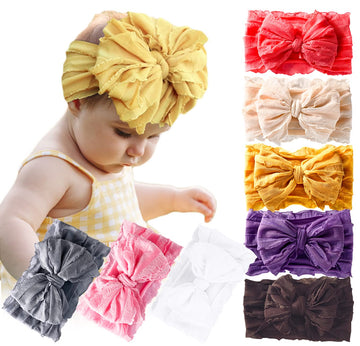 Baby Girl Elastic Headbands Newborn Toddler Hairbands Bows Children Soft Headwrap Hair Accessories