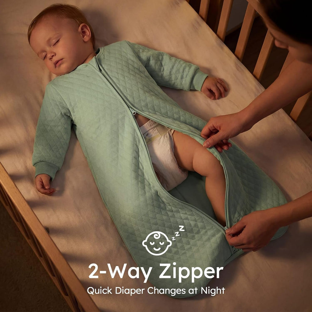 Long Sleeve Sleep Sack,1.0 TOG Baby Wearable Blanket