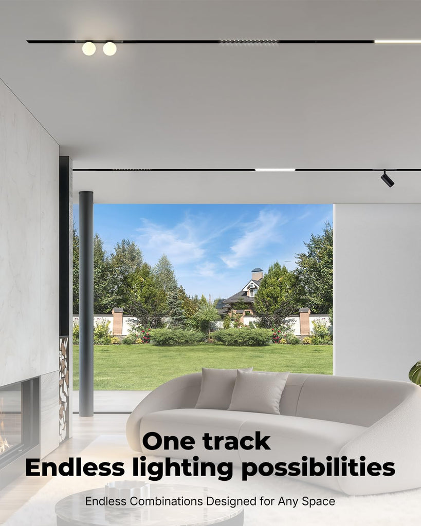 ETL Listed 15W Magnetic Track Light Head, 24V DC Linear LED Spotlight