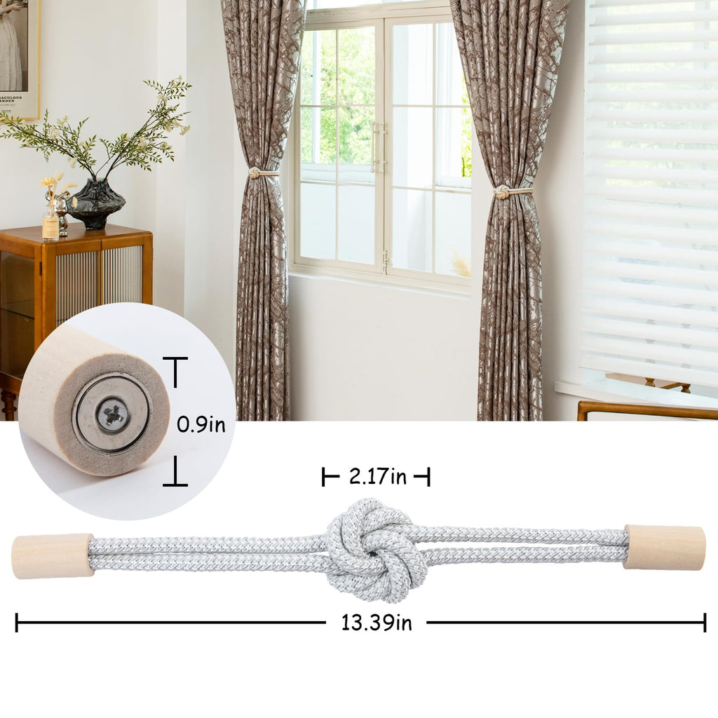 Magnetic Curtain Tiebacks Holdbacks Rope Curtain Tie Backs Outdoor