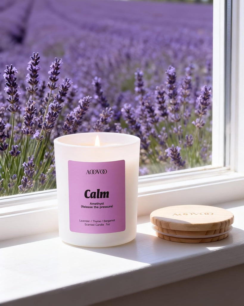 Calm Candles Set for Women - 4 Pack Soy Candles Scented - Set of 4