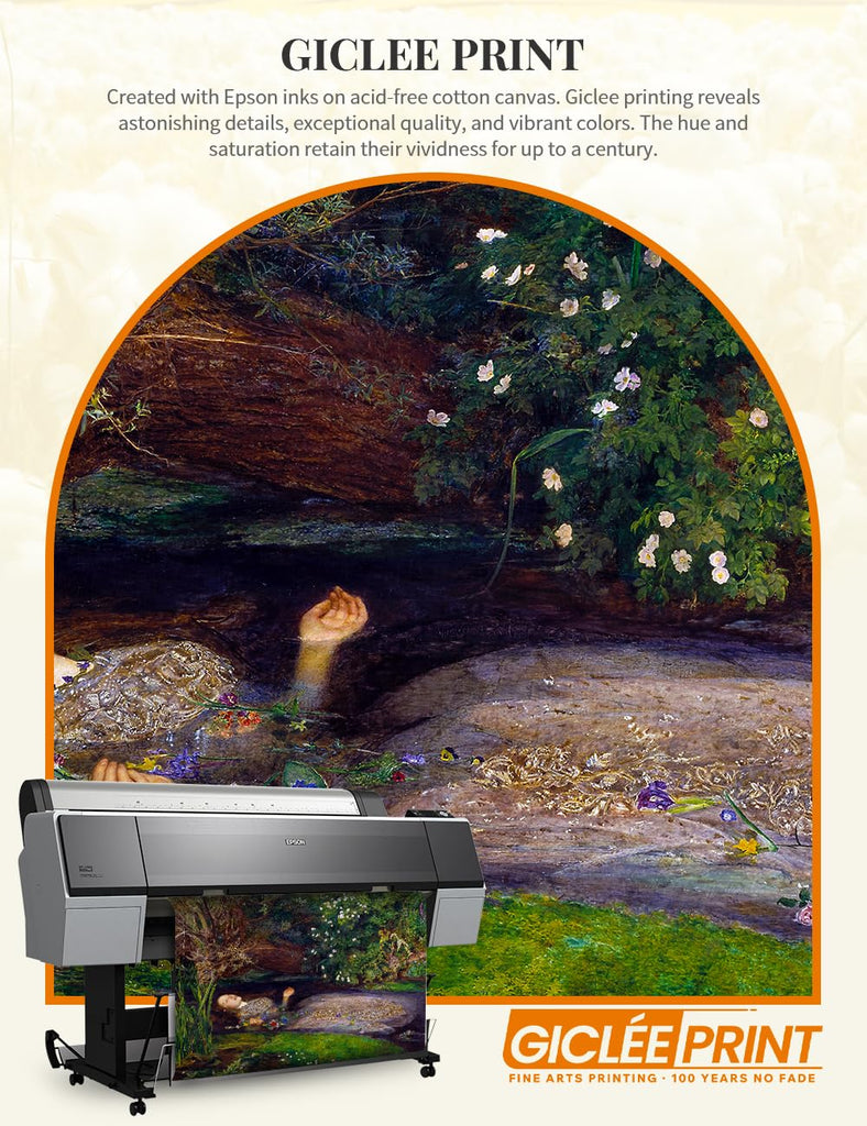 Ophelia Gold Framed Wall Art, 40x28