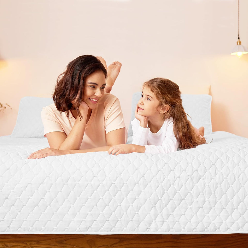 Reversible King Quilt Bedding Set with Pillow Shams, Lightweight Quilts King, Soft Bedspreads Bed Coverlets for All