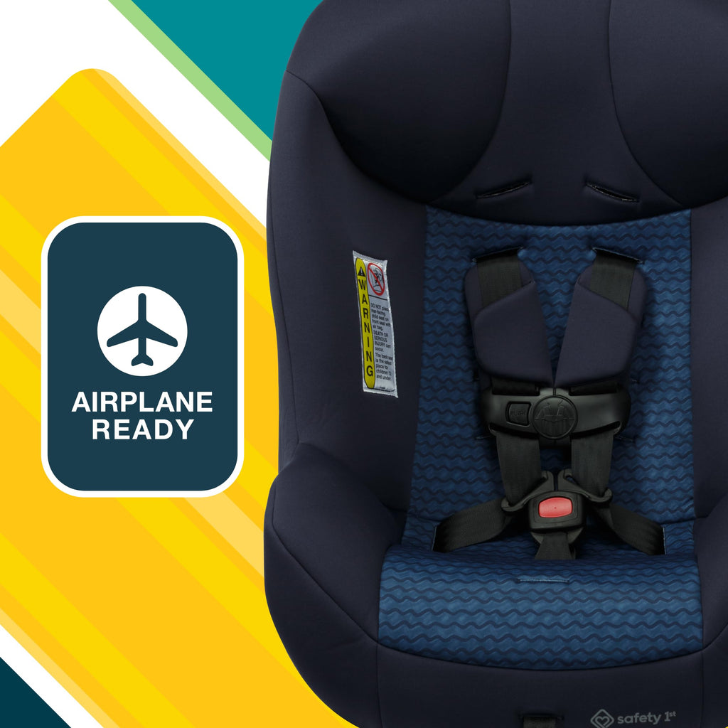 Safety 1st Smooth Ride Convertible Car Seat, 2-in-1 Rear & Forward Facing, 5-40 lbs, 30-50 lbs, Fits 3 Across, Slim