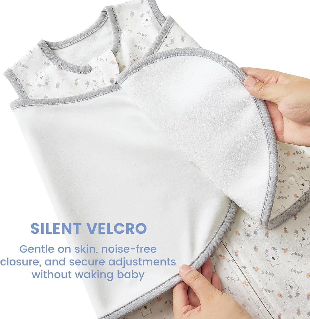 Sleep Sack Baby Swaddle, Houdini Proof 1.0 TOG Zipper Wearable Blanket, Warm Nursery Swaddle