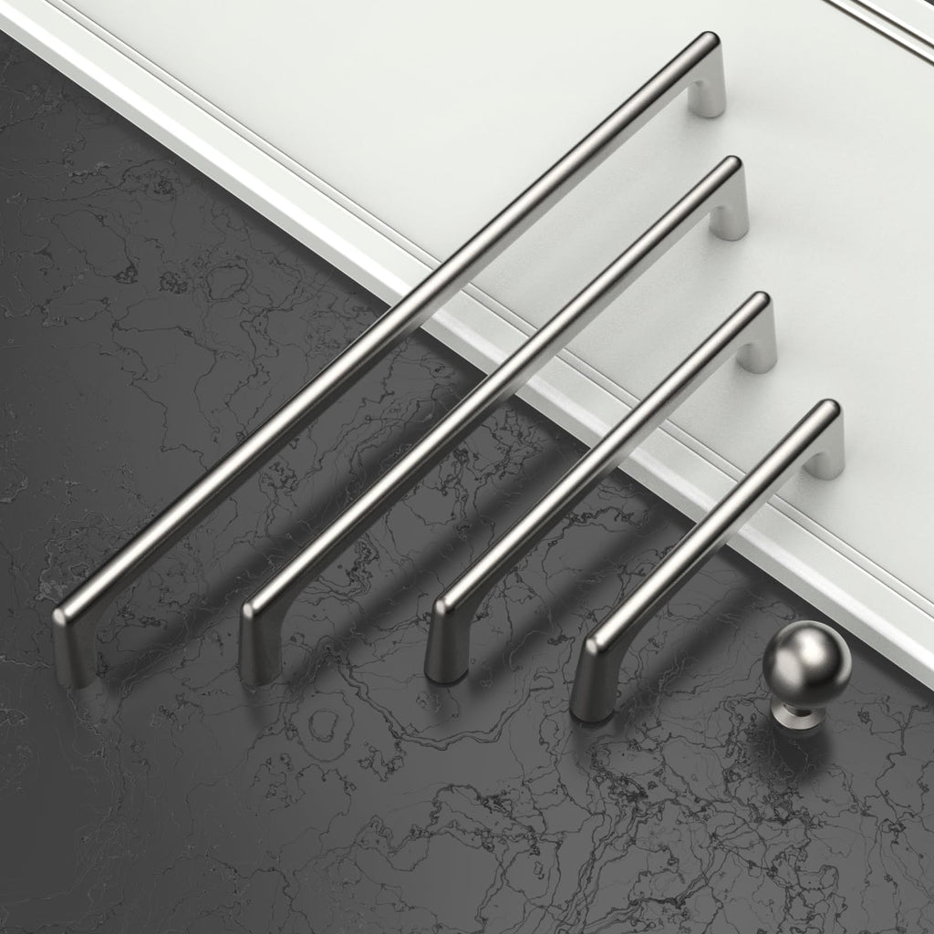 6 Pack 3 Inch(76mm) Brushed Satin Nickel Cabinet Pulls Cabinet Handles Cupboard Handles Kitchen Cabinet Hardware for