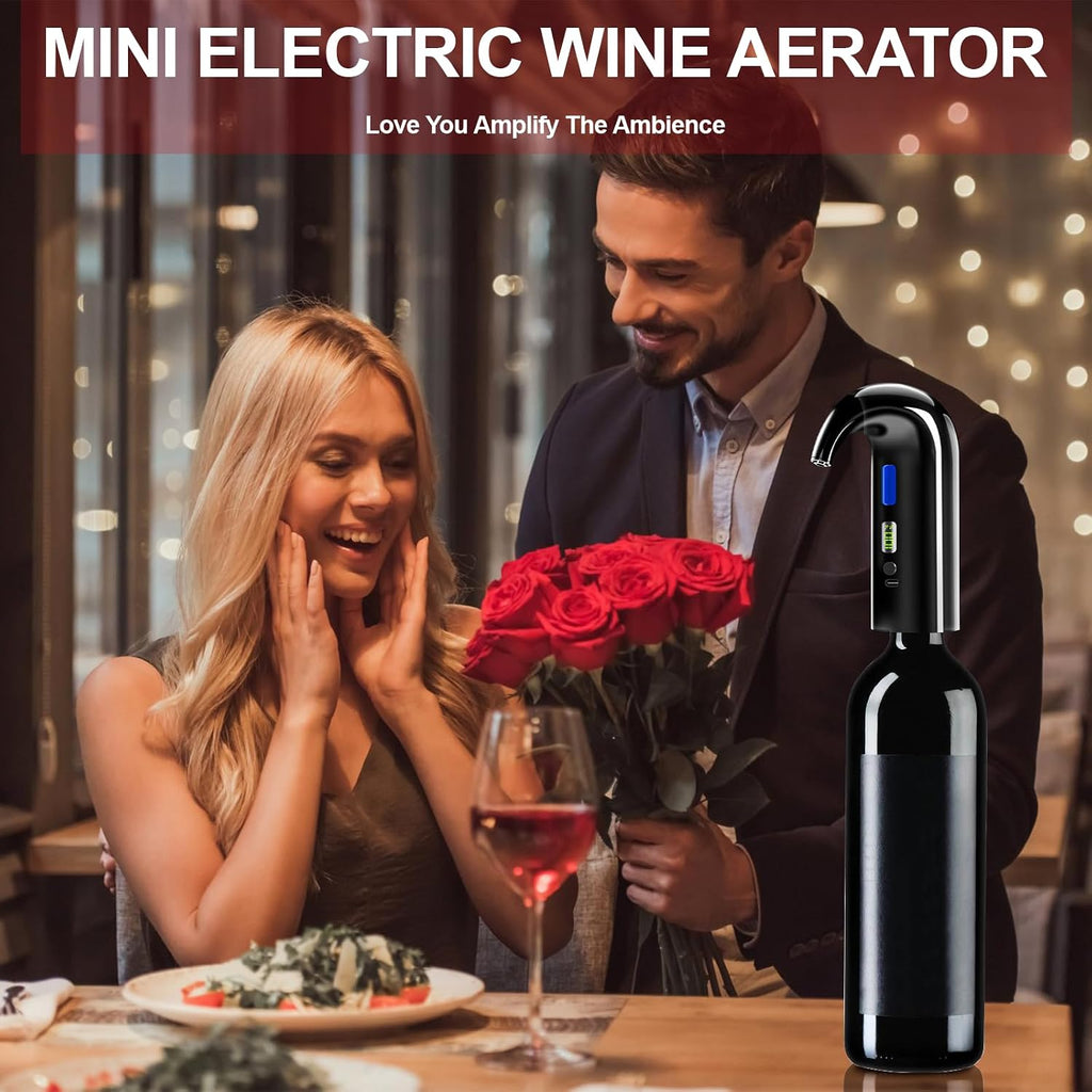 Electric Wine Aerator,Decanter,Whisky Dispenser,Pourer - Black