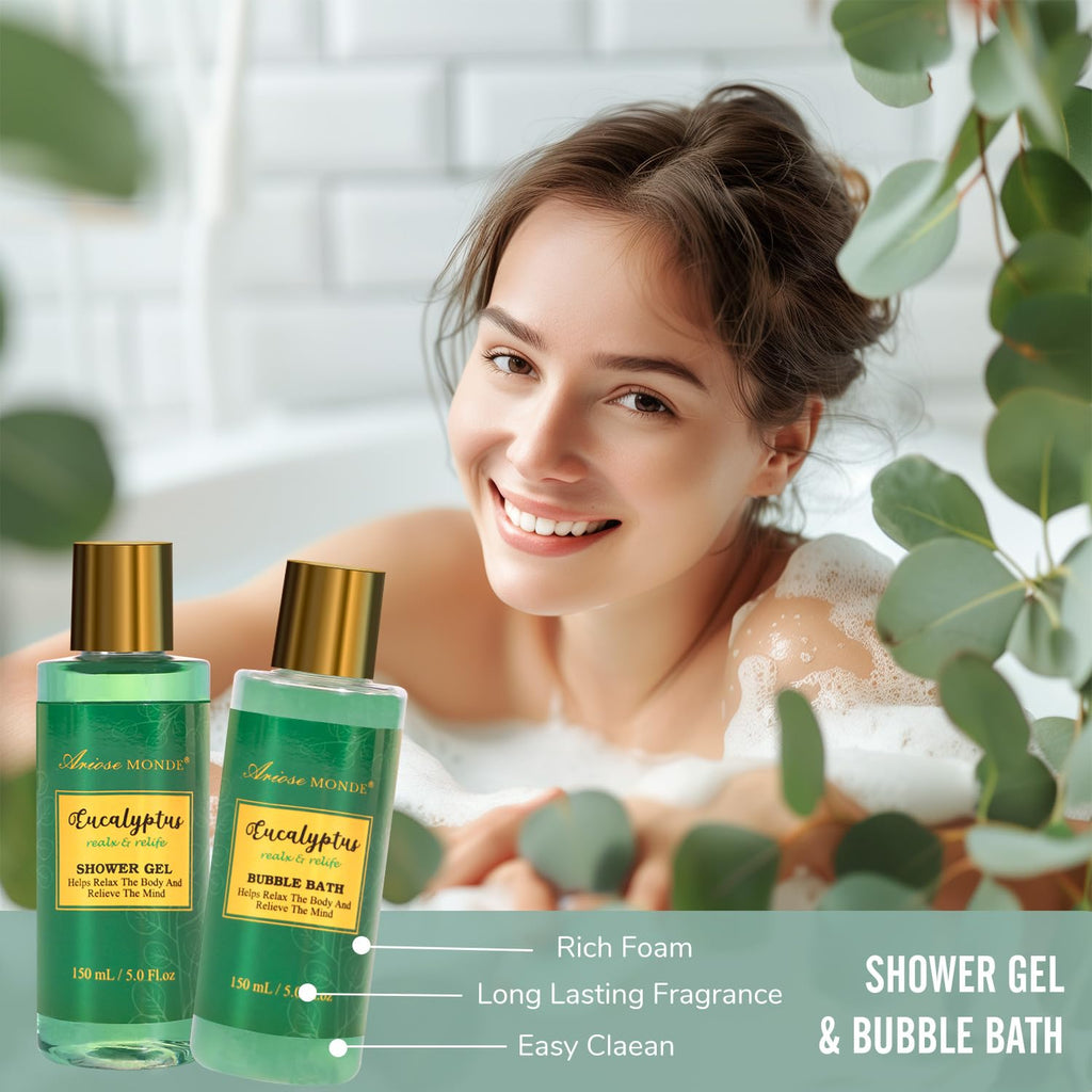Gift Baskets for Women & Men, 13pcs Eucalyptus Spa Gifts for Women