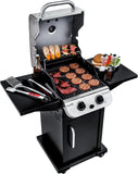 2-Burner Cabinet Propane Gas Grill, Stainless Steel BBQ Grill for Outdoor Patio Cooking