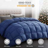 Goose Feather Down Comforter Queen, All Season Luxury Hotel Fluffy Duvet Insert