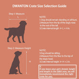 Dog Crate Furniture with Cushion, Wooden Kennel Table with Double Doors, Indoor Dog House