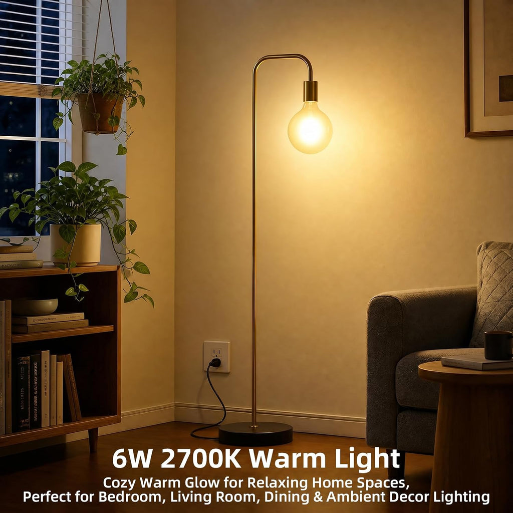 LED Large Globe Light Bulbs 60 Watt Equivalent, G125 E26 Dimmable