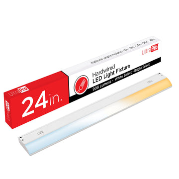24 Inch Hardwired Under Cabinet Light, Dimmable 908 Lumens
