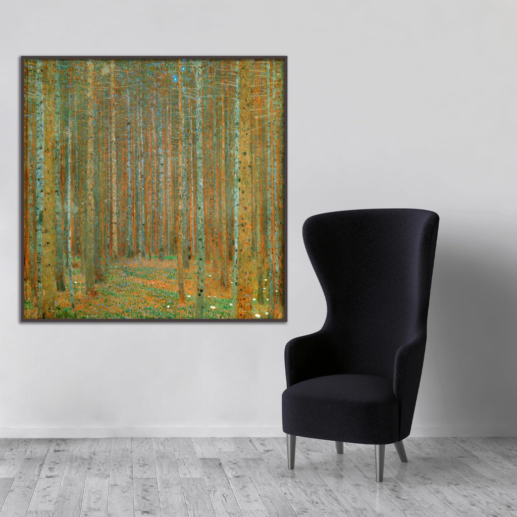 Gustav Klimt Canvas Wall Art - Fir Forest Poster - Historical And Cultural Illustration Pictures - Landscape Wall