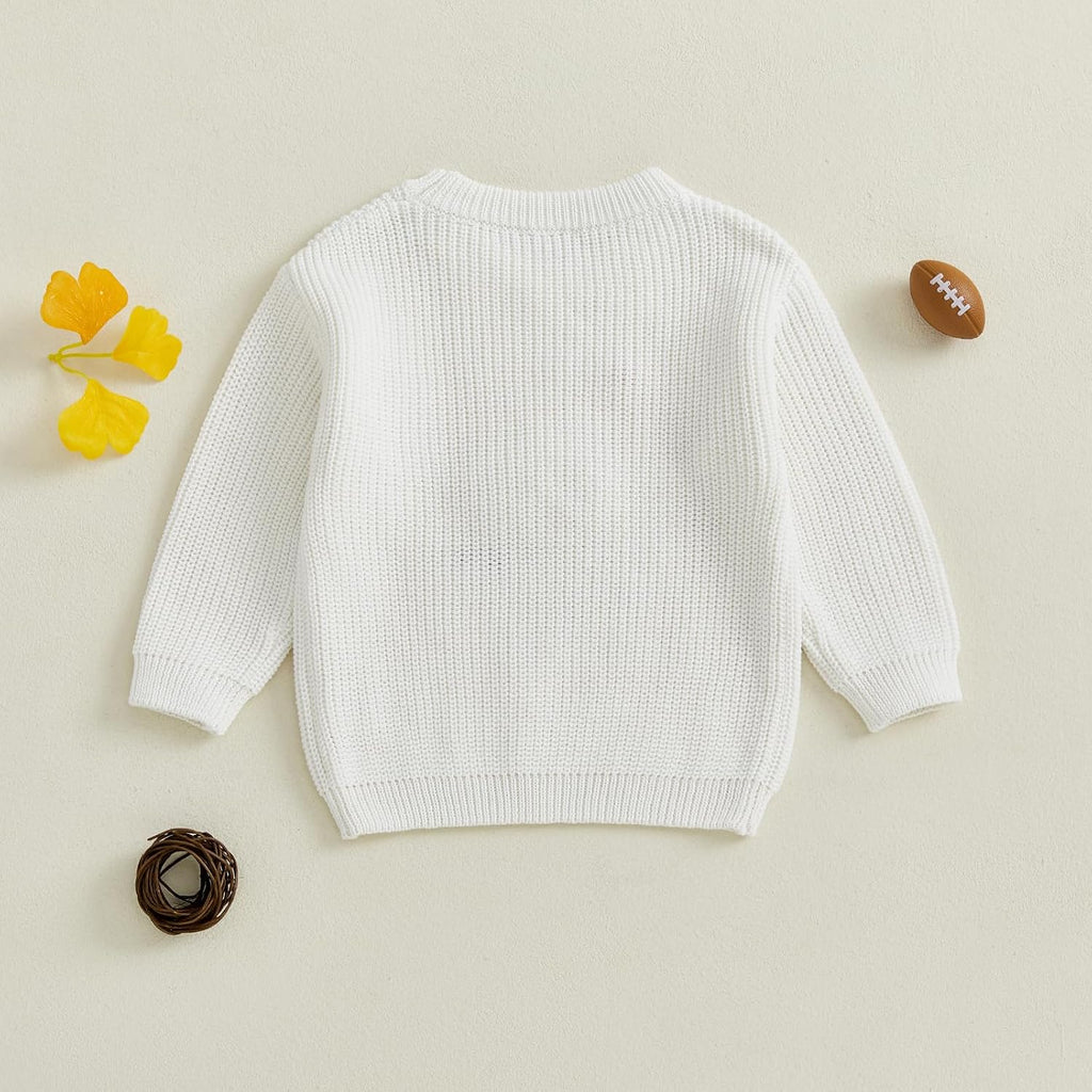 Baby Boy Girl Football Sweater Sports Pullover Game Day Sweatshirt
