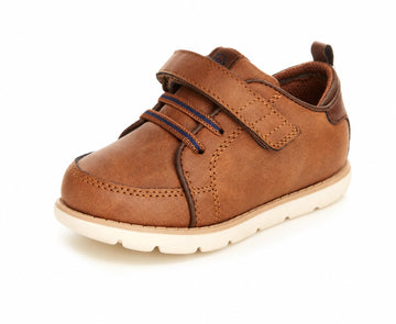 Boys Ethan Dress Shoe, Tan, 5 Toddler