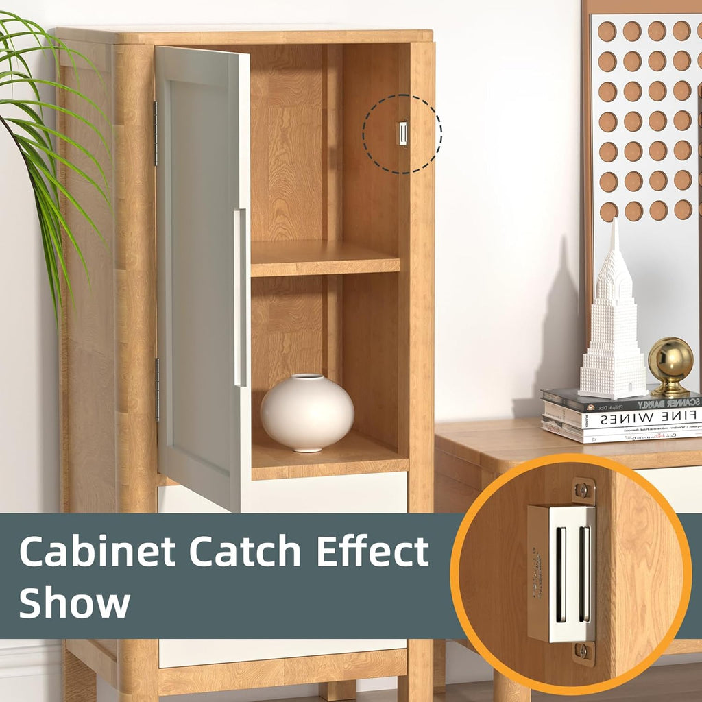 Cabinet Magnets 12 Pack Magnetic Door Catch Stainless Steel Kitchen Cabinet Magnetic Catch Drawer Magnet Door Cupboard