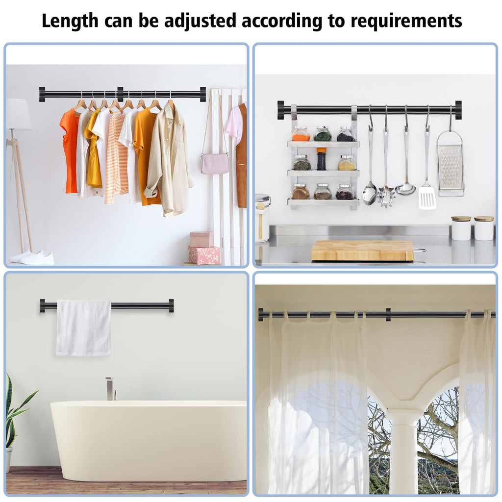 Industrial Stair Railing Metal Hand Rails for Indoor & Outdoor Steps Wall Mount Hand Rails for Indoor Stairs 1.25"
