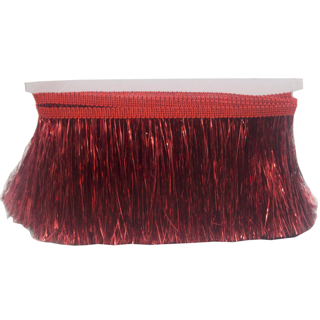 4 Inches Tinsel Fringe Trim Lace Shiny Tinsel Tassel Fringe Trimming for Dance Costume Dress Stage Clothes - 6.5 Yard