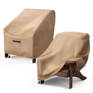 Adirondack Outdoor Chair Covers Waterproof 33"Wx35"Dx36"H, Brown