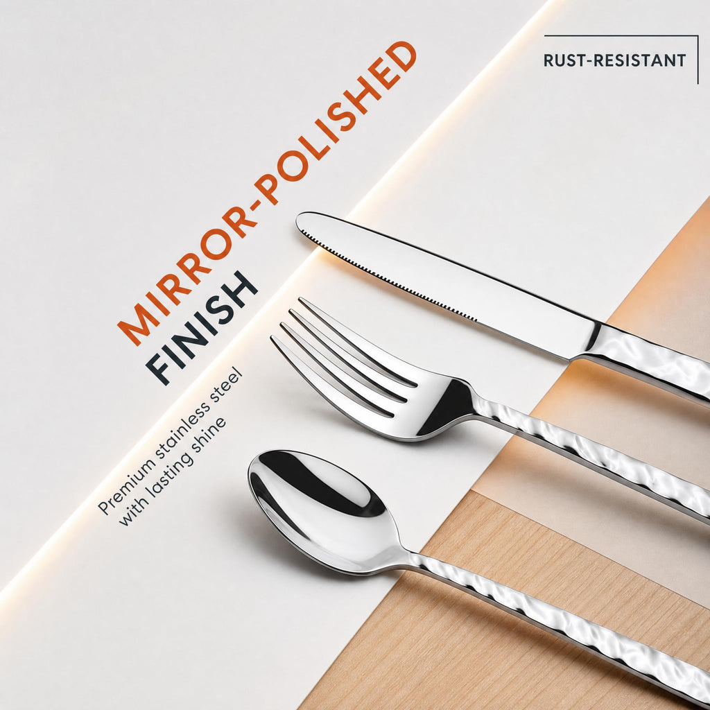 60 Piece Silverware Set for 12