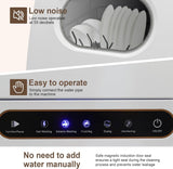 Countertop Dishwasher, 800W 110V Mini Dishwasher Low Noise Portable Dish Washer With 5intelligent Washing Functions