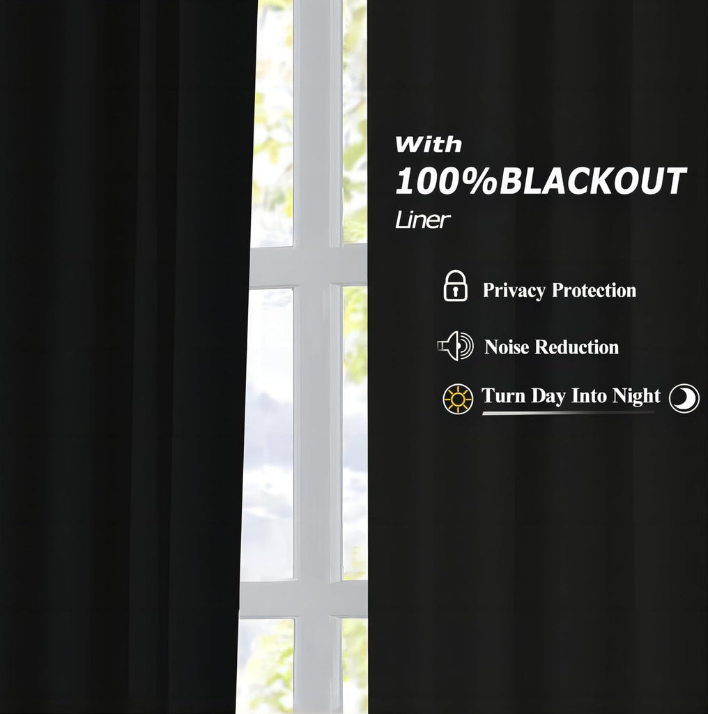 90 Inches Soft Pink Pinch Pleated Full Blackout Curtains Linen Blended Room Darkening Window Curtains for Living Room